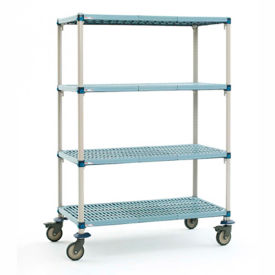 Metromax 4 Four Tier w/Open Grid Shelves, 400 lb. Capacity, 42"L x 24"W x 54"H, Gray