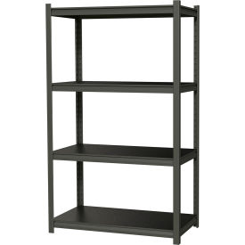 4 Shelf Heavy Duty Boltless Shelving, Starter, 36"W x 18"D x 60"H, Laminate Deck