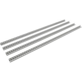 Angle Post, 6'H, Gray, Set of 4