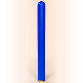 Ribbed Bollard Post Sleeve 4" Blue