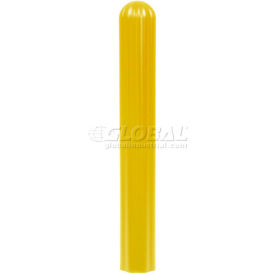 Ribbed Bollard Post Sleeve 8" Yellow