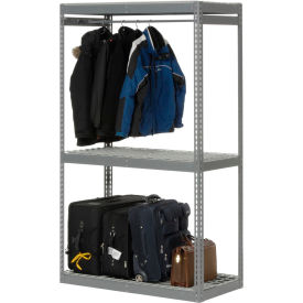 Boltless Luggage Garment Single Rack - 48"W x 24"D x 84"H