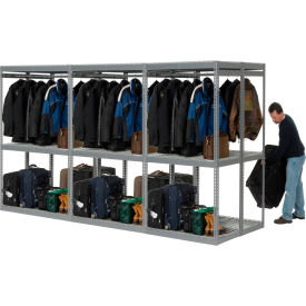 Boltless Luggage Garment Triple Combo Rack - 144"W x 48"D x 84"H
