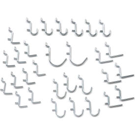 30 Piece Peg Hook Set, Small Hooks, Assorted