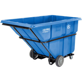 Forkliftable Extra HD Plastic Recycling Tilt Truck, 1-1/2 Cu. Yd.