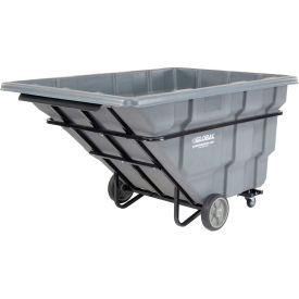 Extra Heavy Duty Plastic Tilt Truck, 2.5 Cu. Yd. Cap, 2750 Lbs. Cap, Gray