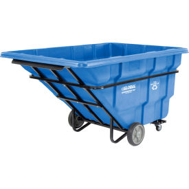 Extra HD Plastic Recycling Tilt Truck, 2-1/2 Cu. Yd. Cap, 2750 Lbs. Cap, Blue