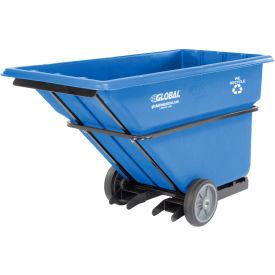 Forkliftable Extra HD Plastic Recycling Tilt Truck, 1 Cu. Yd. Cap