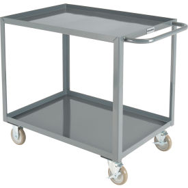 Steel Utility Cart w/2 Tray Shelves, 1200 lb. Capacity, 36"L x 24"W x 35"H