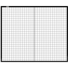 Machine Wire Guard Panel, 6'W, Black