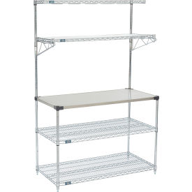 5 Shelf Chrome Baker's Rack 48"W x 24"D x 74"H