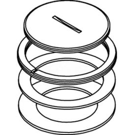 Floor Box 800 Series Conversion Kit Cover, Brass, 2-1/4"