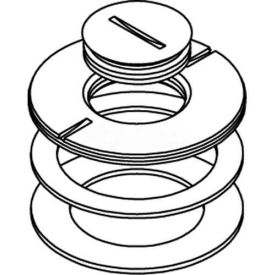 Floor Box 800 Series Conversion Kit Cover, Brass, 1"