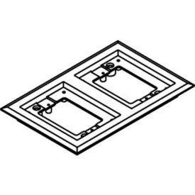 Floor Box 2-Gang Carpet Flange, Brown