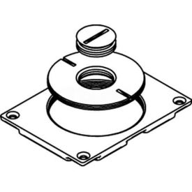 Floor Box Communication Cover, 2-5/8" & 3/4" Plugs, Brass