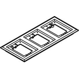 Floor Box 3-Gang Carpet Flange, Black