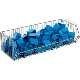 Stackable Wire Storage Bin, 36"W x 14"D x 9"H