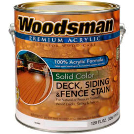 100% Acrylic Latex Deck, Siding & Fence Wood Stain, White, Gallon