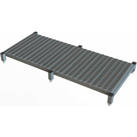 59 X 24 Inch Adjustable Height Steel Work Platform - 5"H To 8"H