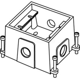 Floor Box 1-Gang Deep Box, Fully Adjustable