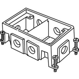 Floor Box 2-Gang Deep Box, Fully Adjustable