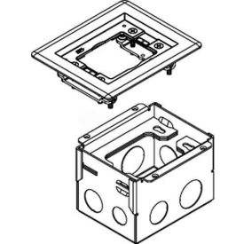 Floor Box 1 Gang 818TCAL, Aluminum Cover