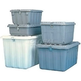 Shipping Container Without Hinged Lid, 30-7/8"L x 21-5/8"W x 16-3/4"H, Gray