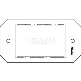 Poke-Thru Mosaic 3-Port Plate, 8"