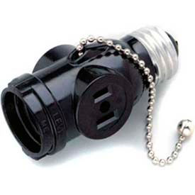 Medium Base Pull Chain Current Tap Ivory