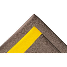 Sof-Tred Surface Mat 5/8" Thick 3' x 5' Black/Yellow Border