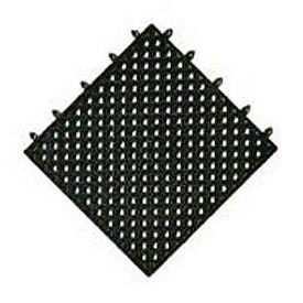 Modular Lok-Tyle Drainage Mat Interlocking Tile 12" x 12" Black