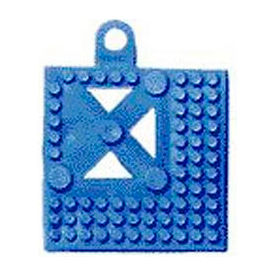 Modular Lok-Tyle Drainage Mat Accessory Corner Piece 2" x 2" Blue