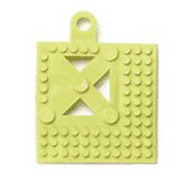 Modular Lok-Tyle Drainage Mat Accessory Corner Piece 2" x 2" Yellow