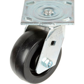 Swivel Plate Caster 5" Polyolefin Wheel