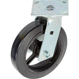 Faultless Swivel Plate Caster 8" Mold-On Rubber Wheel