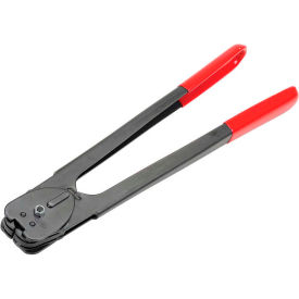 Heavy Duty Double Notch Sealer for 3/4" Strap Width, Black & Red