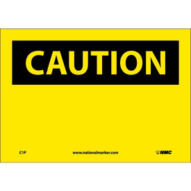 Caution Blank Vinyl Sign 7"H X 10"W