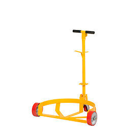 Low-Profile Drum Caddy with Bung Wrench Handle Polyurethane Wheels