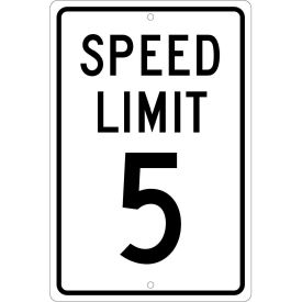 Aluminum Sign - Speed Limit 5 - .063" Thick