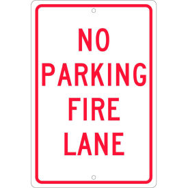 Aluminum Sign - No Parking Fire Lane - .063" Thick
