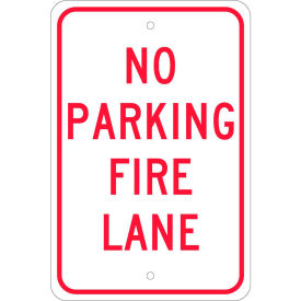 Aluminum Sign - No Parking Fire Lane - .080" Thick
