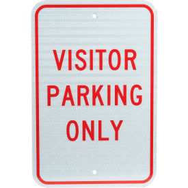 Aluminum Sign - Visitor Parking Only - .08" Thick