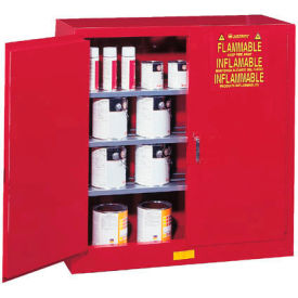 Paint & Ink Cabinet w/ Self Close Double Doors, 40 Gal. Cap., 43"W x 18"D x 44"H