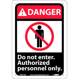 Graphic Signs - Danger Do Not Enter - Plastic 7"W X 10"H