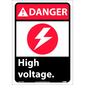 Graphic Signs - Danger High Voltage - Vinyl 10"W X 14"H