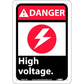 Graphic Signs - Danger High Voltage - Plastic 7"W X 10"H