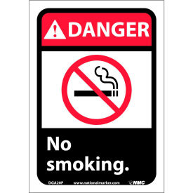 Graphic Signs - Danger No Smoking - Vinyl 7"W X 10"H