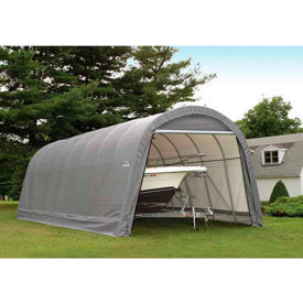 Round Style Shelter 14 x ft. 24 x ft. 12 ft. Gray