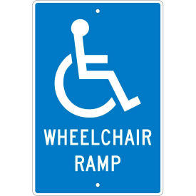 Aluminum Sign - Wheelchair Ramp - .063" Thick