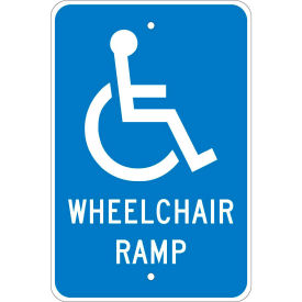 Aluminum Sign - Wheel Chair Ramp - .080 Mil Thick